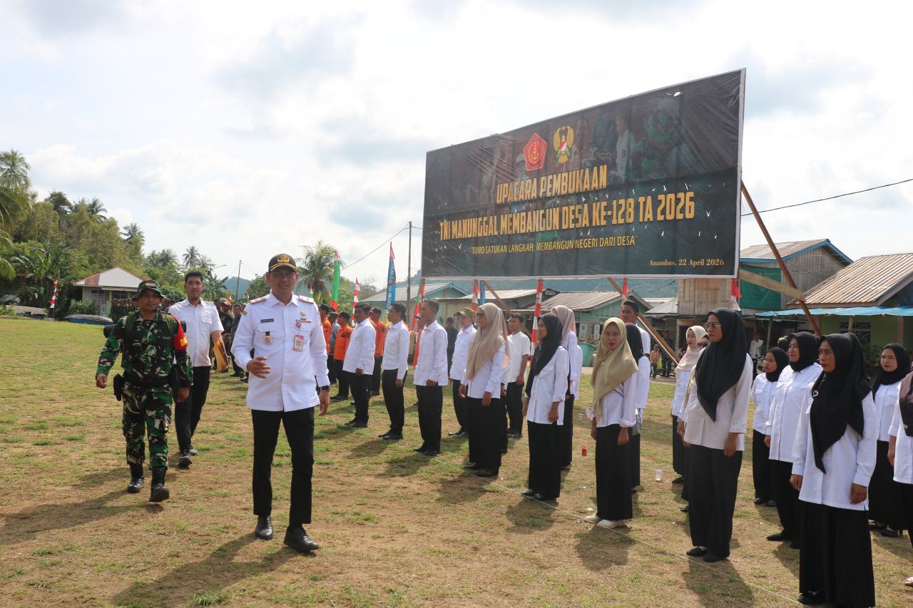 Sekda Anambas bersama Dandim Natuna 0318