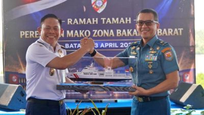Kepala Staf Komando Armada I (Kaskoarmada I), Laksamana Pertama TNI DR. Arif Badrudin, M.Mgt., Stud., mewakili Panglima Komando Armada I (Pangkoarmada I), menghadiri peresmian Kantor Zona Badan Keamanan Laut (Bakamla)