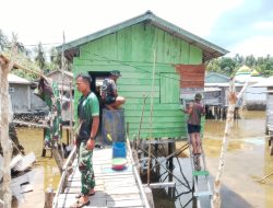 TMMD ke-128 Anambas: Personil Kodim 0318 Natuna Selesaikan Renovasi RTLH Bapak Nasir di Desa Pian Pasir