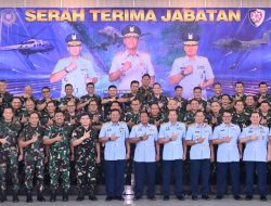 Danlanud RSA Natuna Ikuti Sertijab Pangkodau I, Tongkat Komando Resmi Berganti