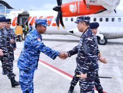 Perkuat Sinergi di Perbatasan, Danlanud RSA Natuna Sambut Hangat Kunjungan Kerja Pangkoarmada I