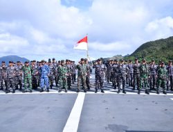 Panglima Kogabwilhan I Pimpin Langsung Peninjauan Operasi Beladau Sakti 26 di Laut Natuna, Diperkuat Unsur TNI AL dan AU