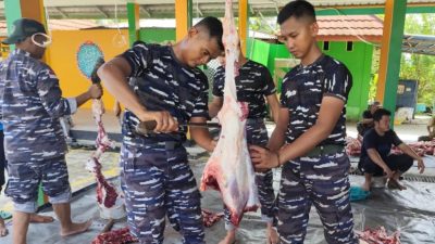 Lanudal Matak Gelar Sholat Idul Adha dan Potong Hewan Kurban, Perkuat Solidaritas Sosial