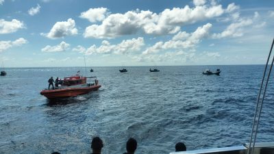 Satu Jenazah Diduga ABK KM Ocean Three Ditemukan Mengapung, KAL Sengiap Lanal Ranai Pimpin Evakuasi