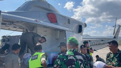 Helikopter Bell 412 Angkatan Laut Dikerahkan untuk Jangkau Wilayah Terisolir