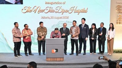 Kepala Staf Angkatan Laut (Kasal) Laksamana TNI Dr. Muhammad Ali menghadiri peresmian Rumah Sakit Tria Dipa. Jakarta Selatan