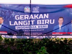 Satu Termos Bubur Kacang Hijau Hangat, Laskar Biru Demokrat Gotong Royong Bersihkan Pantai Teluk Selahang Natuna