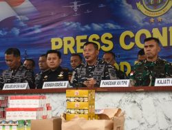 TNI AL Gagalkan Peredaran 23,68 Juta Batang Rokok di Pontianak, Komitmen Kasal Jaga Kedaulatan Ekonomi