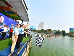 Wakasal Hadiri Open Tournament Lomba Dayung Perahu Naga Piala Panglima TNI 2026 di Danau Sunter