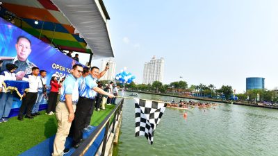 Wakasal Hadiri Open Tournament Lomba Dayung Perahu Naga Piala Panglima TNI
