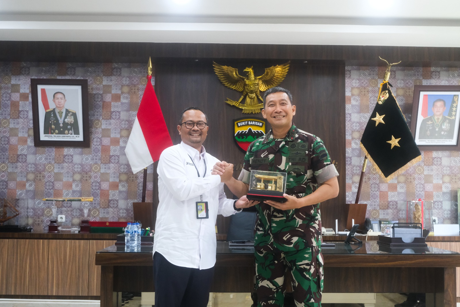 silaturahmi dengan Panglima Komando Daerah Militer (Kodam) I/Bukit Barisan
