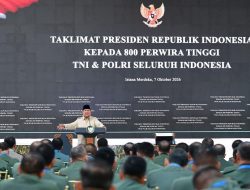 Prabowo Beri Taklimat ke 800 Perwira Tinggi TNI Polri, Tekankan Sinergi Hadapi Ancaman Siber dan Hibrida