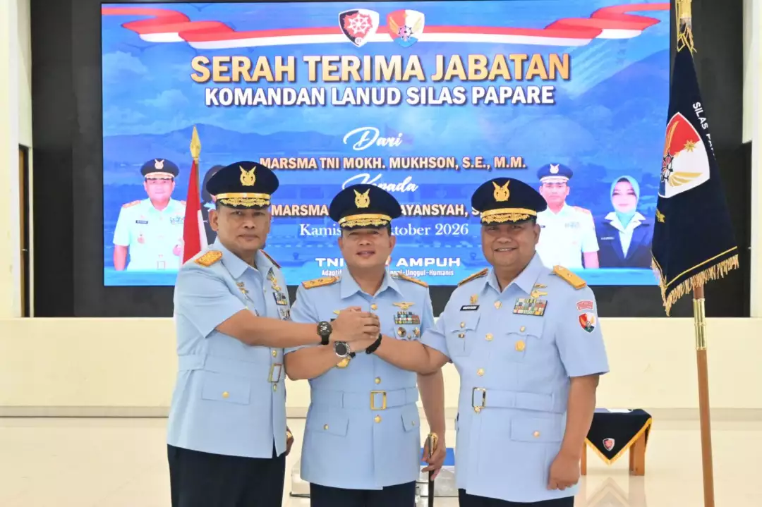 upacara Serah Terima Jabatan (Sertijab) Komandan Pangkalan TNI AU