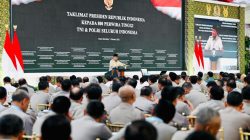 Menjelang 2 Tahun Pemerintahan, Prabowo Beri Taklimat ke 800 Perwira Tinggi TNI-Polri